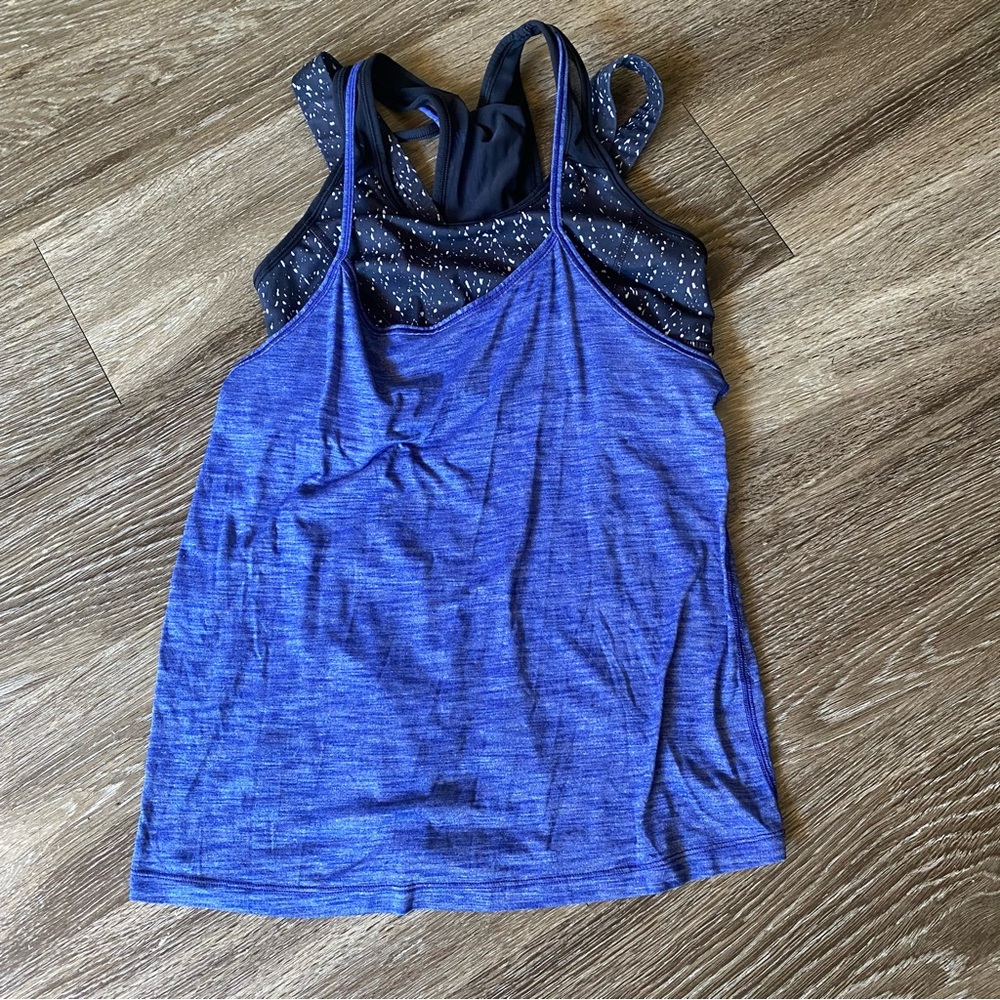 Lululemon Top with Sports Bra - Picture 1 of 4